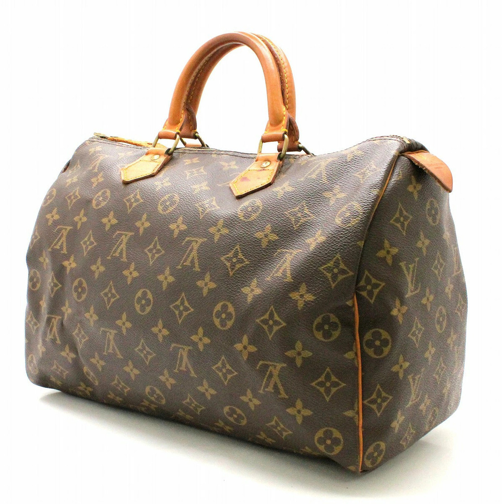 Louis Vuitton Handbag Travel Monogram Boston Bag Speedy Brown